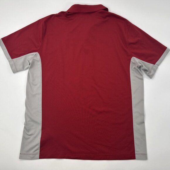 Nike Alabama Crimson Tide Polo Shirt Mens XL Dri Fit Performance Red Golf NCAA - Picture 4 of 10